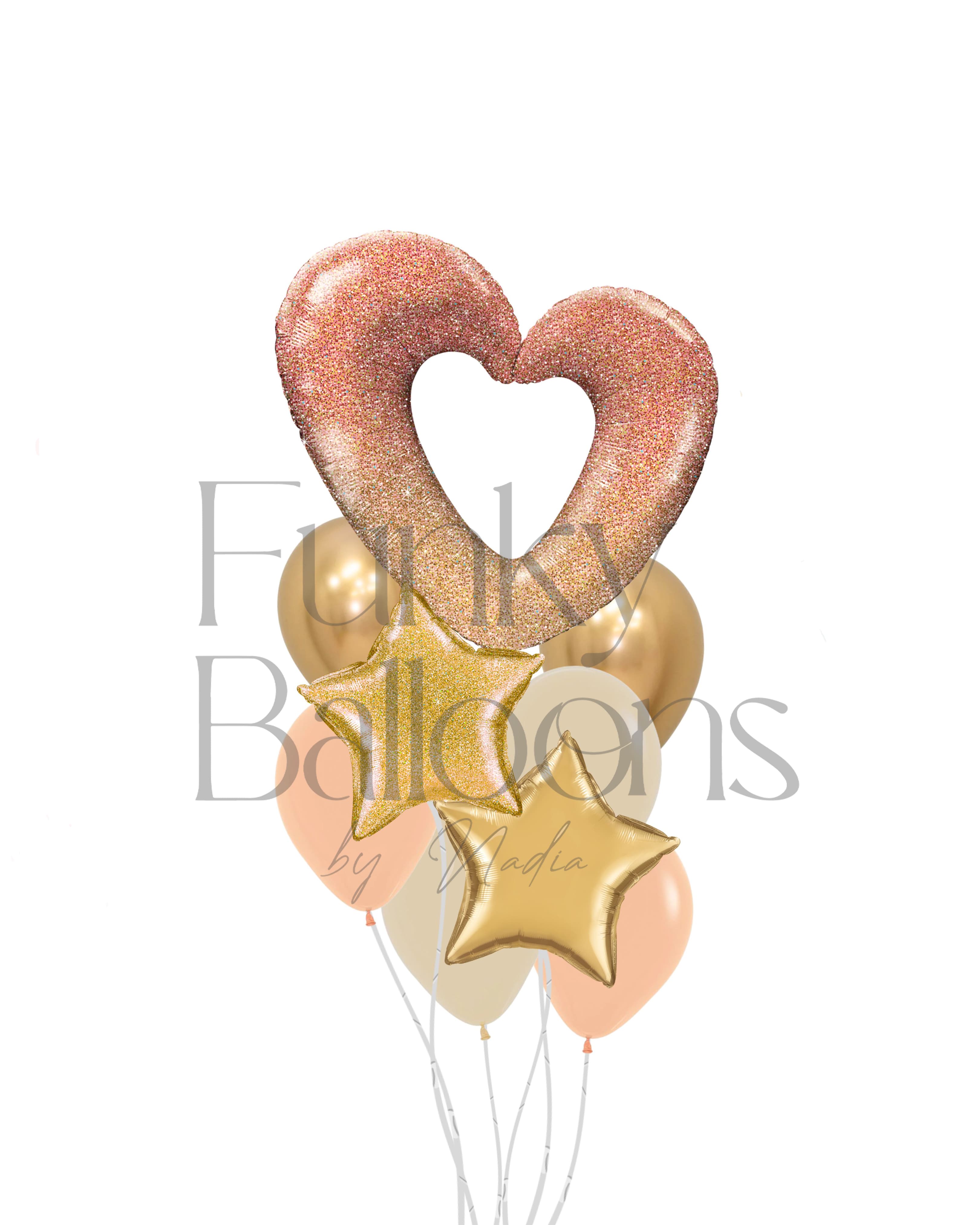 Gold Ombre Heart