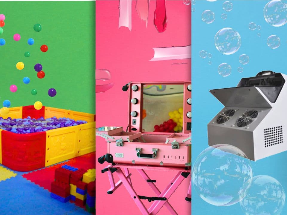 Beauty Bar, Ball Pit & Bubble Machine